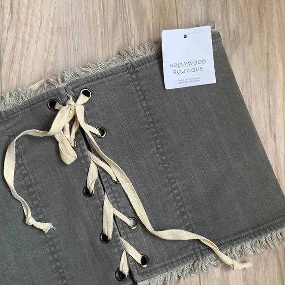 BNWT Coco & Yves Jean Tube Top, size small - Picture 3 of 5